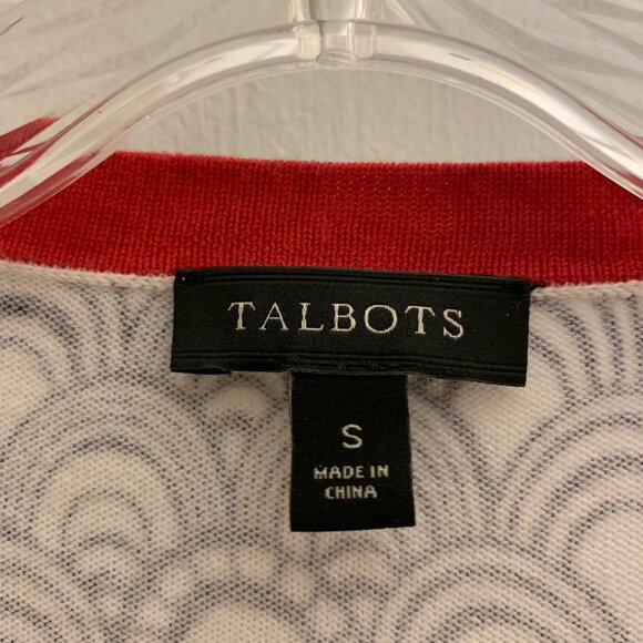 Talbots Printed 3/4 Sleeve Cardigan - NWOT - Picture 5 of 8
